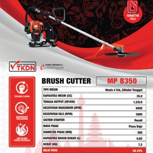 BRUSH-CUTTER-MP-B350-SPESIFIKASI