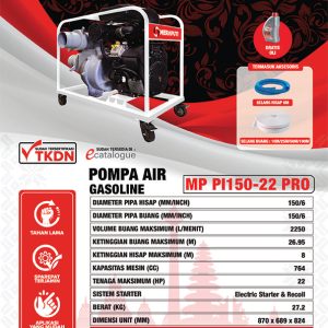 POMPA-AIR-GASOLINE-MP-PI150-22-PRO-SPESIFIKASI