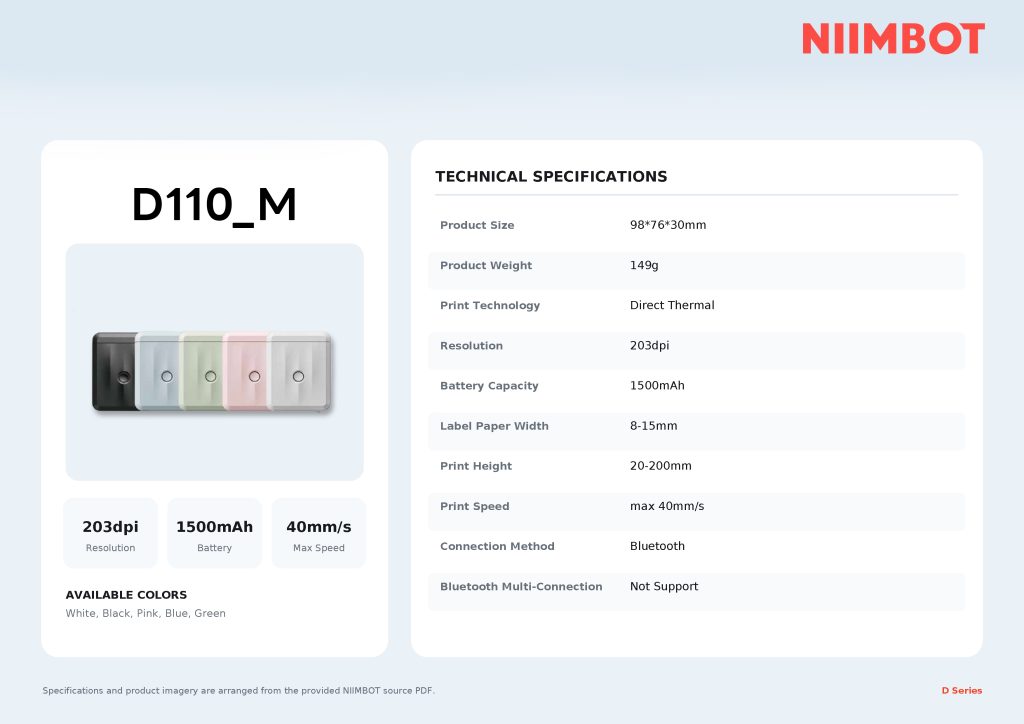 NIIMBOT D110_M